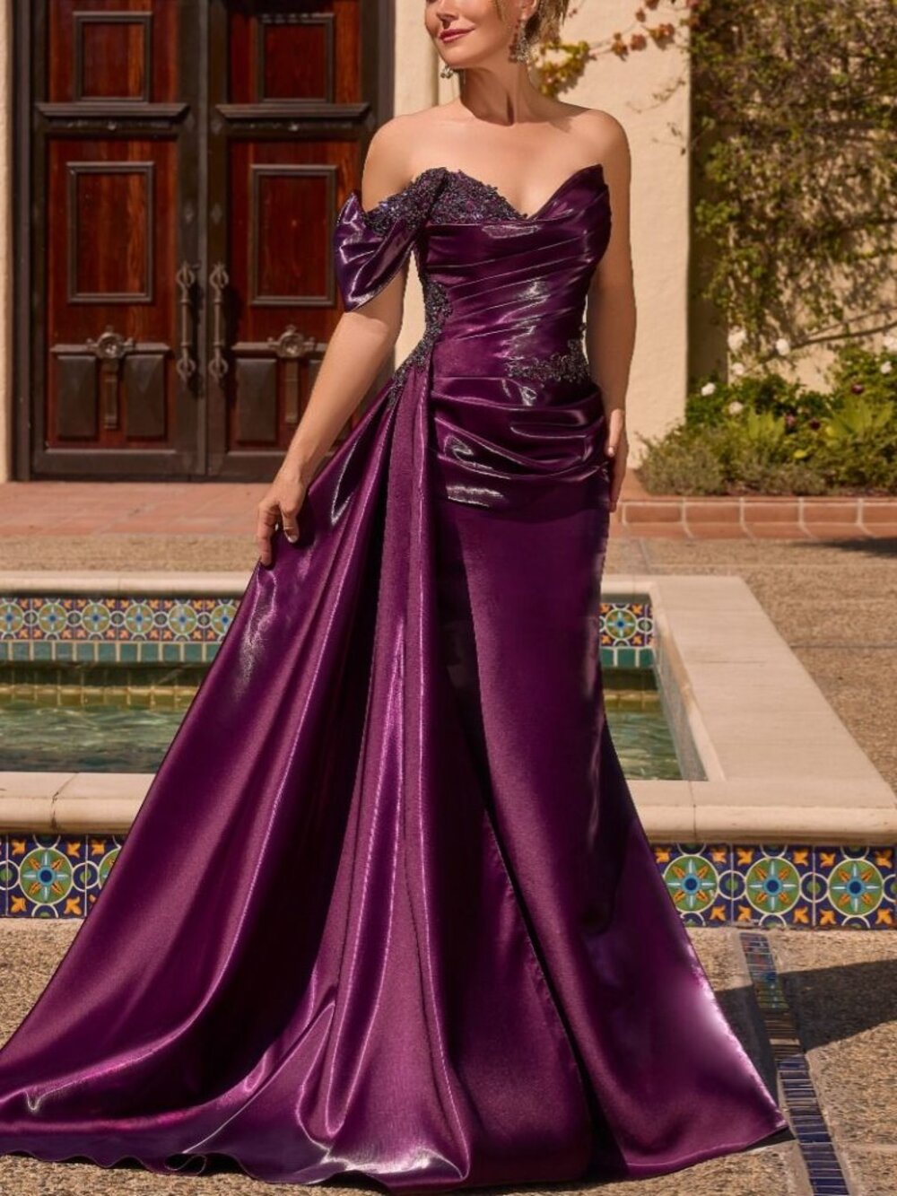 BLUE,BROWN,PURPLE FORMAL DRESS. PAGEANT EVENING RED CARPET MILITARY BALL GOWN